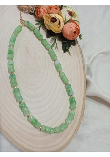 Su Yeşili Şık Kolye Su Yeşili