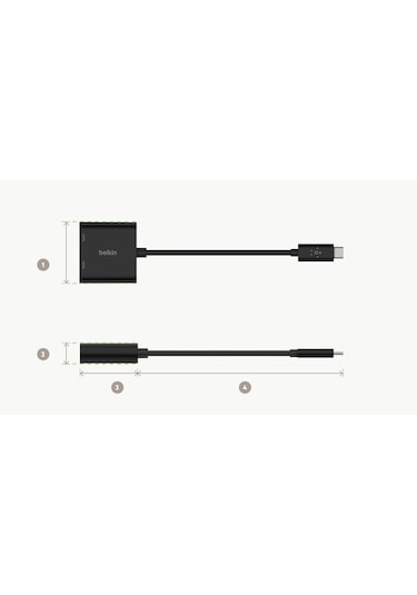 Belkin Usb C Şarj Hdmi Adaptör Avc002Btbk