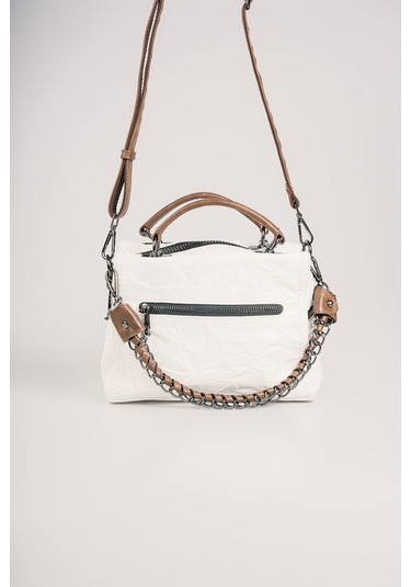 Ççs Kadın Omuz Çantası Ccs18030 Beyaz Beyaz