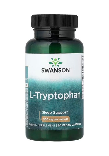 Swanson L-tryptophan Sleep Support 500 Mg 60 Capsules Aromasız