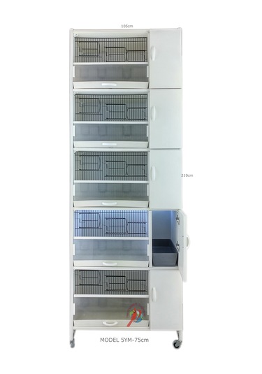 İstanbul Kafes Model 5Y Pvc Kuş Dolabı