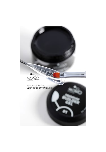 Momo Professional Premium Builder Gel Protez Tırnak Jeli No.01 Şeffaf 10 gr