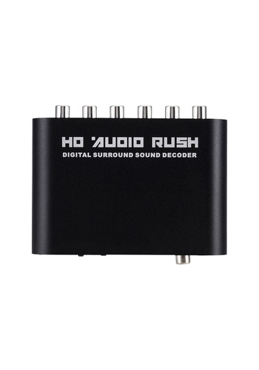 Youmex 5.1 Kanal Dts Dolby Ac-3 Ses Kod Çözücü: Dijital Fiber/koaksiyelden Rca Loto Bağlantıya, Usb Güç Kablosu Ve Fiber Ile
