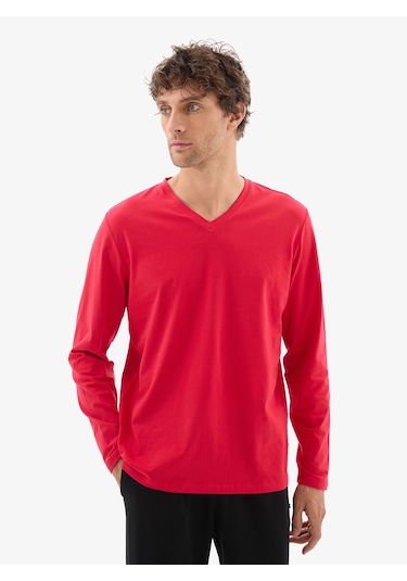 Erkek T-shirt 40816 - Kırmızı Kırmızı