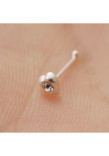 Kalp Motifli Gümüş Hızma Hzmk21 Altınsepeti Beyaz