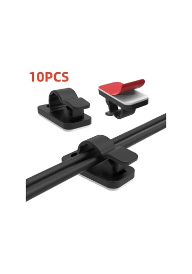 Snapbuy 10/50 Adet Kendinden Yapışkanlı Kablo Klipsi - Kablo Düzenleyici, Ev/ofis/araba İçin Whıte