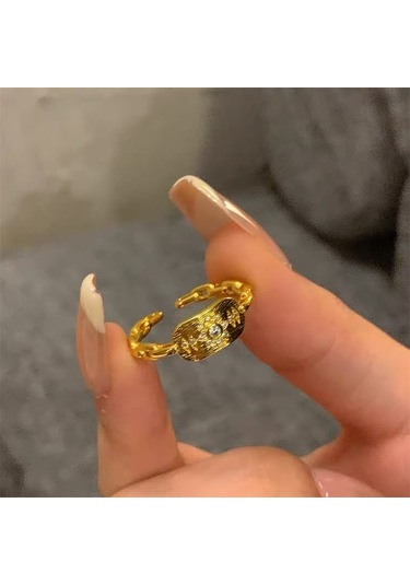 Kadınlar İçin Özel Olarak Tasarlanmış Benzersiz Düz Bantlı Yüzük No.94 Çok Renkli