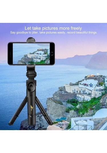 Vaorlo Taşınabilir Selfie Çubuğu Bluetooth Uzaktan Kumanda Üçü Bir Arada Entegre Zamanlayıcı Tripod Cep Telefonu Braketi