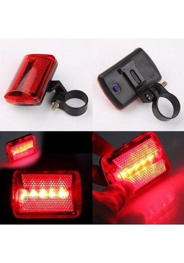 Zhltools Ledli Bisiklet Arka Stop İkaz Lambası Kırmızı