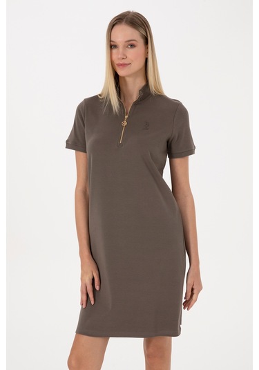 U.s. Polo Assn. Kadın Vizon Elbise Örme 50314216-vr052 Vizon