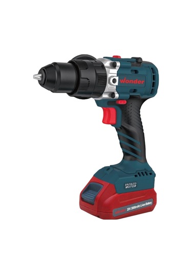 Wonder WAM25S2 20V 2.0AH Li-ion Çift Akülü Kömürsüz Darbeli Matkap