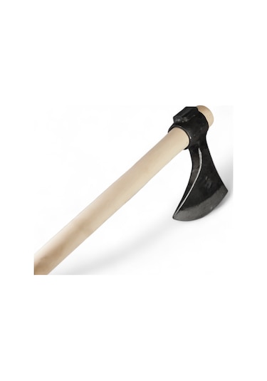 Aletçantam Dövme Çelik Hilal Balta Saplı Büyük Odun Kamp Baltası -2000gr