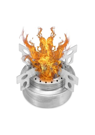 Pazly Ve Taşınabilir Sobası: Paslanmaz Sırt Ocağı, Mini Kamp Izgarası, Çelik Çapraz Çanta, Gümüş Lv Gümüş