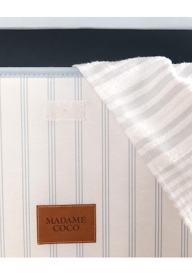 Madame Coco Nuage Kapaklı Düzenleyici Kutu Beyaz - Açık Mavi