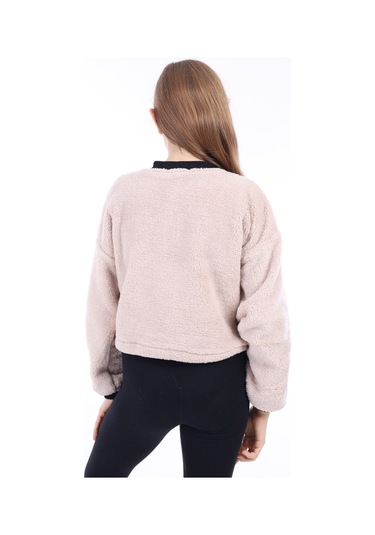 Toontoy Kız Çocuk Hırka Koyu Pudra