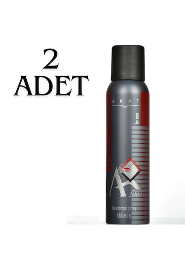 Akat 2000 Kırmızı Erkek Sprey Deodorant 2 x 150 ML
