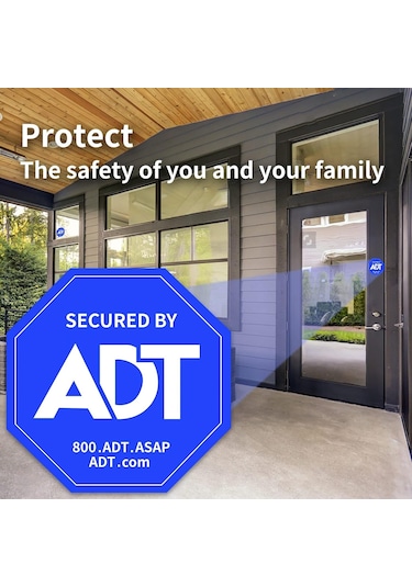 Ximistore9 Adt Güvenlik Stickerları 8 Adet - Çift Taraflı, Yüksek Kaliteli Baskı, Su Geçirmez, Uv Dayanıklı, Kalıcı Yapıştırıcı