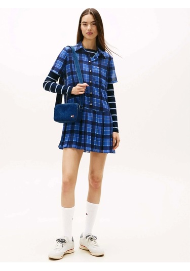 Tommy Jeans Tjw Cool Denim Kamera Kadın Çanta Aw0aw178741af Mavi