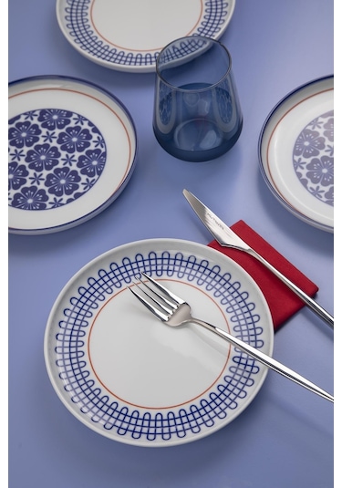 Kütahya Porselen Moderna 6 Kişilik 19 Cm Pasta Takımı Sofia