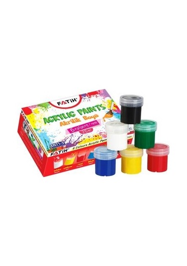 Fatih Akrilik Boya 25 Ml 6 Lı Takım Karışık