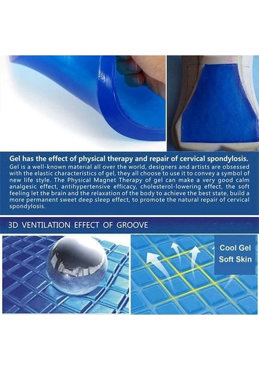 Novahub Yastık Şok Serin Pedi Ped Motosiklet Minderi Mavi Mat Koltuk Kesim Jel Evrensel Emme Dıy Cm Altın A Gm Altın