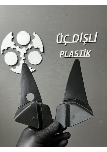 W124 İç Üçgen Dikis Ayna Kapakları Set 3d Baskı Siyah 1 Set