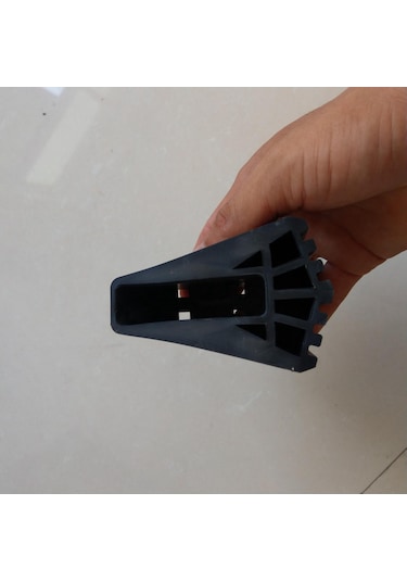 Homyl 2x Merdiven Ayak Örtüsü Kaymaz Teleskopik Siyah