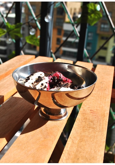 2 Adet Paslanmaz Çelik Dondurma Kasesi / Pilav Ölçeği 10 Cm