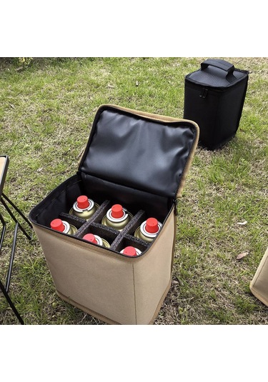 Kamp Gaz Tankları Saklama Çantası Koruyucu Kılıf Haki Küçük Haki