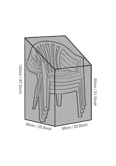 Bahçe Sandalyesi Kılıfı İstiflenebilir Sandalyeler İçin Su Geçirmez Kılıf Dış Mekan Anti-uv Dış Mekan Koltuk Kılıfı Nefes Alabilir Oxford Kumaş 420d, 65 X 65 X 80/120 Diğer Bahçe Sandalyesi Kılıfı İstiflenebilir Sandalyeler İçin Su Geçirmez Kılıf Dış Mekan Anti-uv Dış Mekan Koltuk Kılıfı Nefes Alabilir Oxford Kumaş 420d, 65 X 65 X 80/120 Diğer
