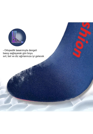 Active Team SG04 Yumuşak Jel Topuk Destekli  Ortopedik Deri İç Tabanlık