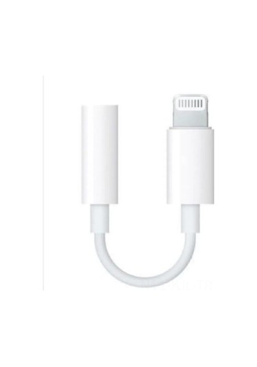 Gajeena İphone Uyumlu İçin Beyaz 3.5mm Kulaklık Çevirici, Lightning Bağlantısı İle Müzik Dinleme Adaptörü