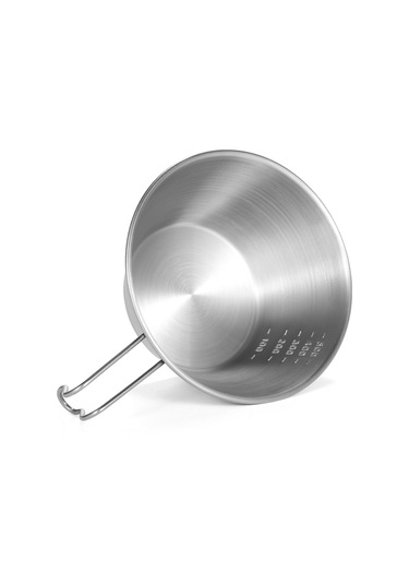 Ranyeek Tomshoo Paslanmaz Çelik Kayak Kasesi Sabit Saplı 500ml - Isıya Dayanıklı Yemek/türkiye Kası Çok Renkli