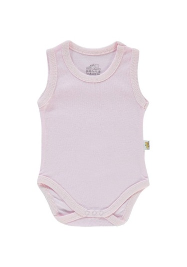 Mini Damla Body Askılı Penye Pembe