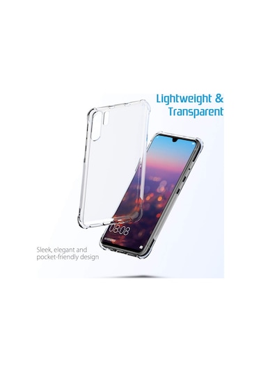 Huawei P30 Pro Kilif Köse Korumali Seffaf Silikon Kapak 393046716