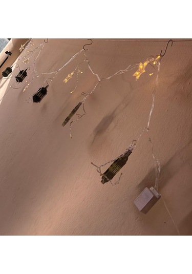 Ramazan Kandil Desenli 3 Metre Yıldız Perde Led Gün Işığı