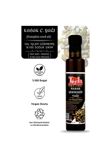 Tijda Kabak Çekirdeği Yağı Soğuk Sıkım 250 ML