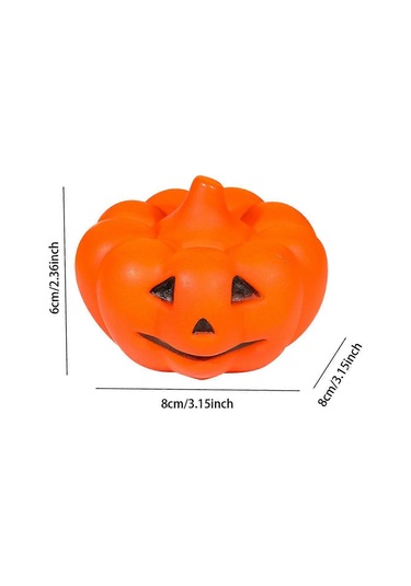 Cadılar Bayramı Led Gece Lambası Balkabağı Heykeli Kitaplık Diğer