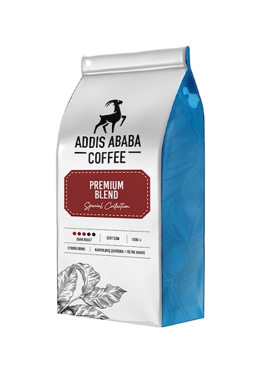 Addis Ababa Coffee Premium Blend Çekirdek Kahve 1 KG