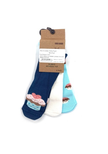 Petit Minou 3'lü Bebek Çorabı 2151 Çok Renkli