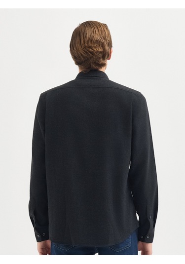 Karaca Erkek Modern Fıt Gömlek-antrasit 11.24w.04.012 Antrasit