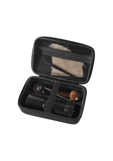 Suntek Manuel Kahve Öğütücü Çanta Ev Kampı Seyahati İçin Siyah