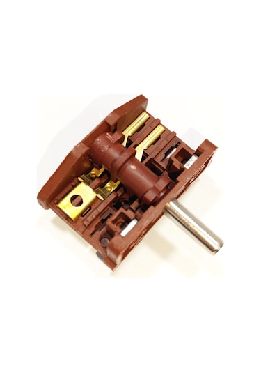 Çevirmeli Şalter 2+2 Kahverengi 0-1-2-3 Kademe Polyemit Metal Saplı 1 Adet
