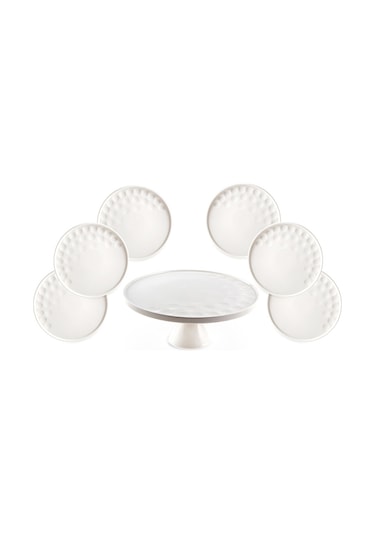 Jumbo Golfline 7 Parça Pasta Takımı Beyaz