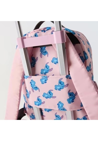 Lixiaqu01 Pembe Disneycartoon Stitch Moda Çok Yönlü Büyük Pembe
