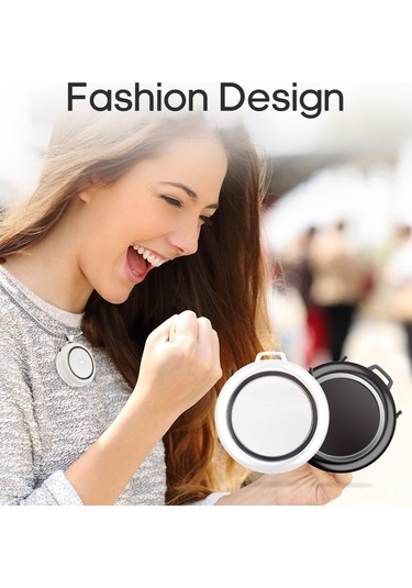 Qingmipy Taşınabilir Boyunluk Hava Temizleyici - Negatif İyonlu, 96% Temizlik, 24 Saat Kullanım