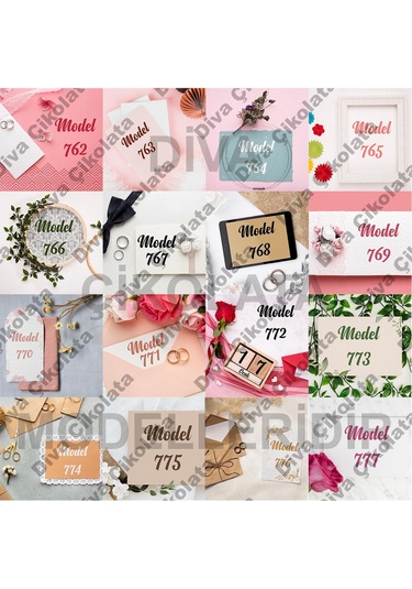 Diva Çikolata Söz Nişan Nikah Çikolatası 100 Adet Madlen Çikolata Gümüş