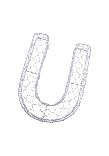 Suntek Magideal Alfabe Demir Tel Çelenk Çerçeve Etli Saksı Metal U