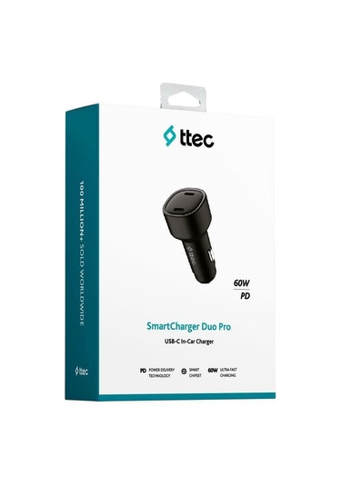 Ttec 2ckp03s Smartcharger Duo Pd 60w Araç Hızlı Şarj Aleti Usb-c+