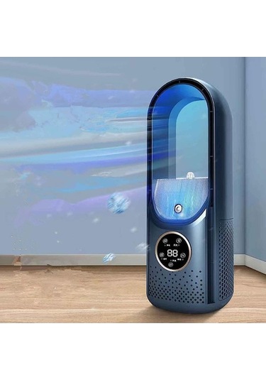 Yingfu Taşınabilir Klima Fanı Mavi Renk Usb Sisleme Fonksiyonu Ev İçin Hafif Ve Taşınabilir